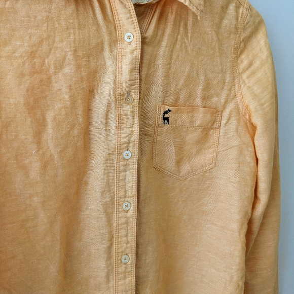 5 for $20 Orange Creamsicle Button Down Shirt - Picture 2 of 4